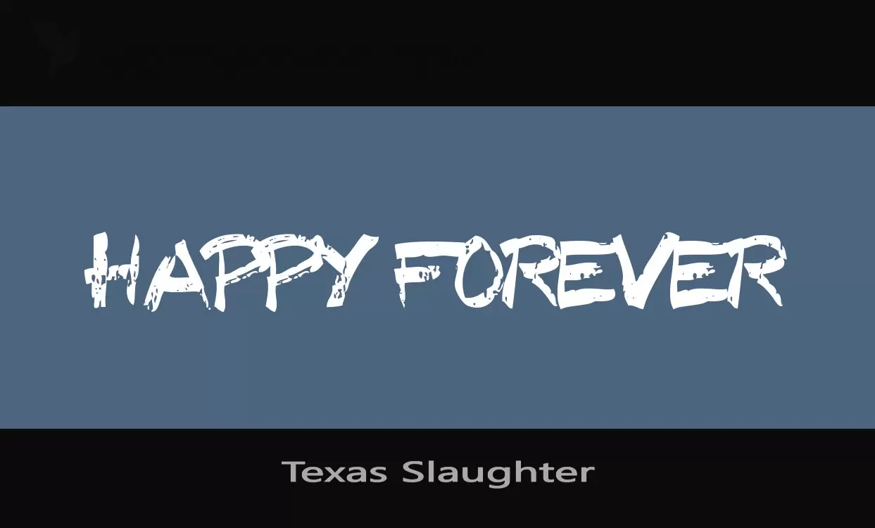 「Texas-Slaughter」字体效果图