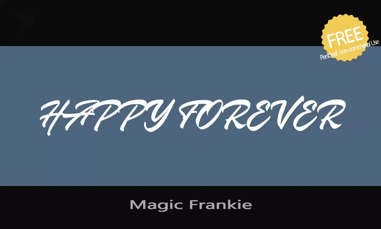 Font Sample of Magic-Frankie