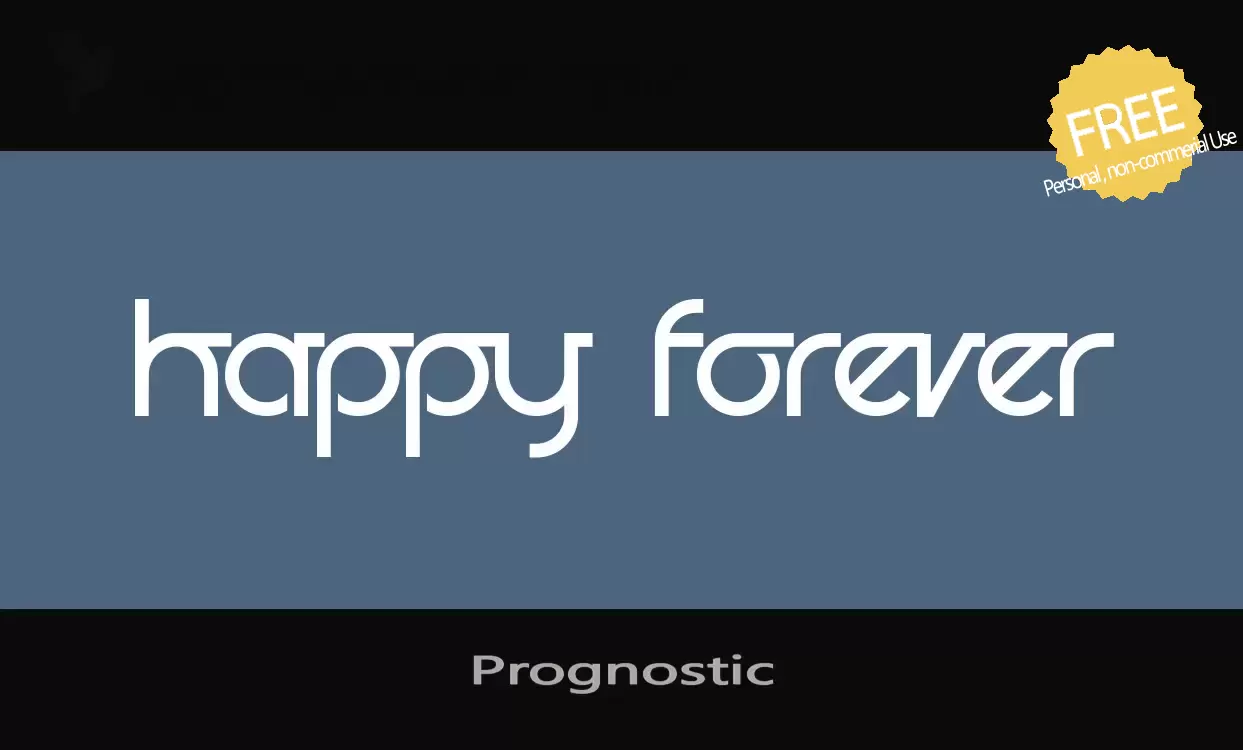 Font Sample of Prognostic