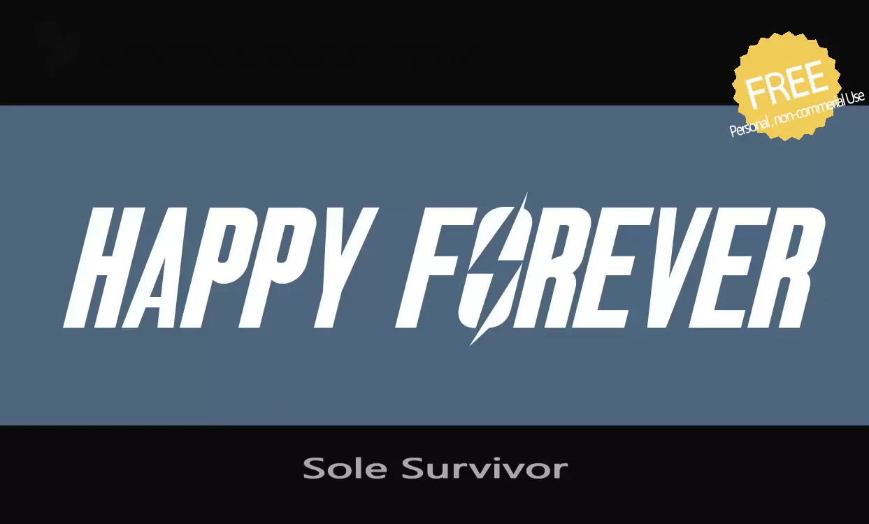 Sample of Sole-Survivor