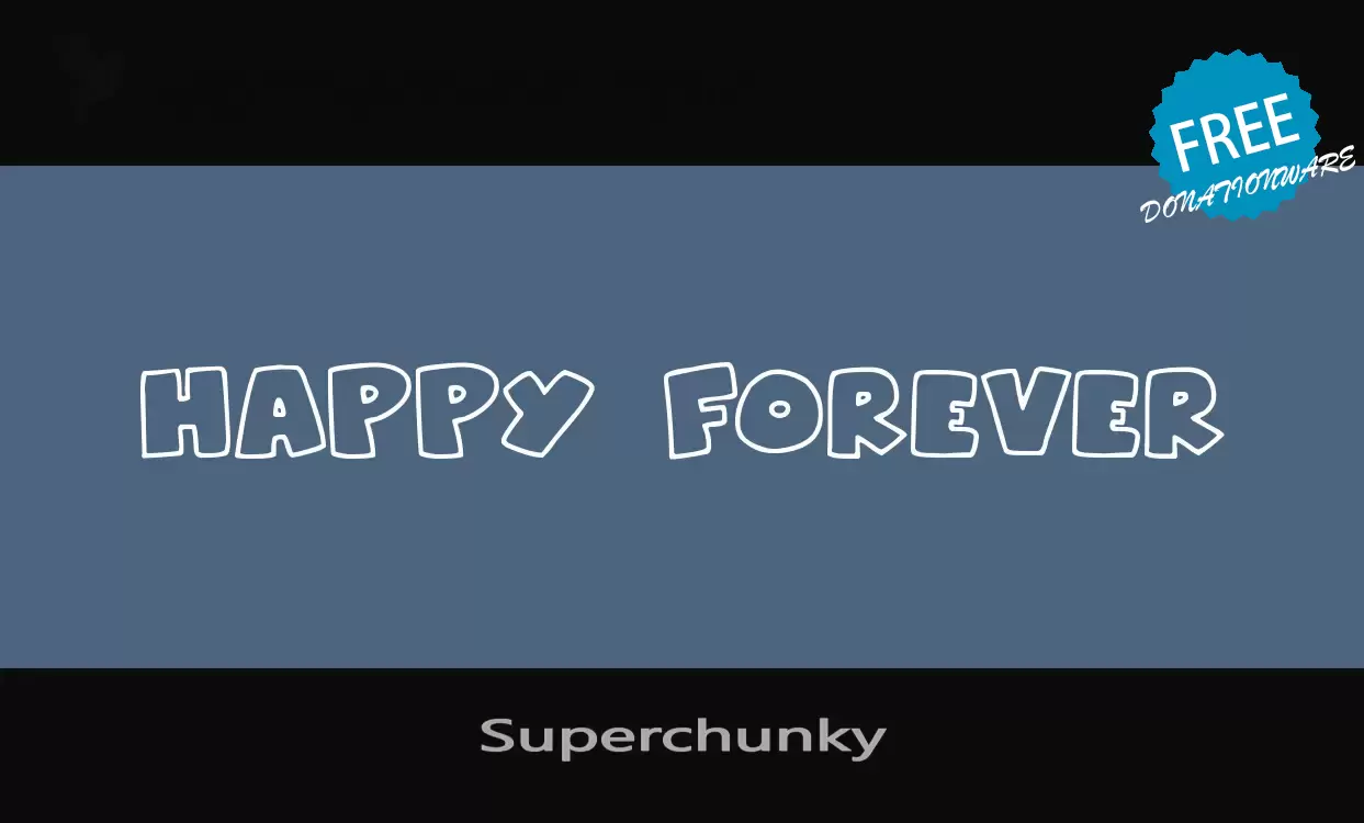 「Superchunky」字体效果图