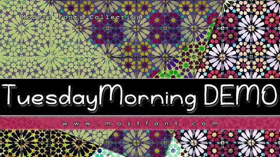 「TuesdayMorning-DEMO」字体排版图片