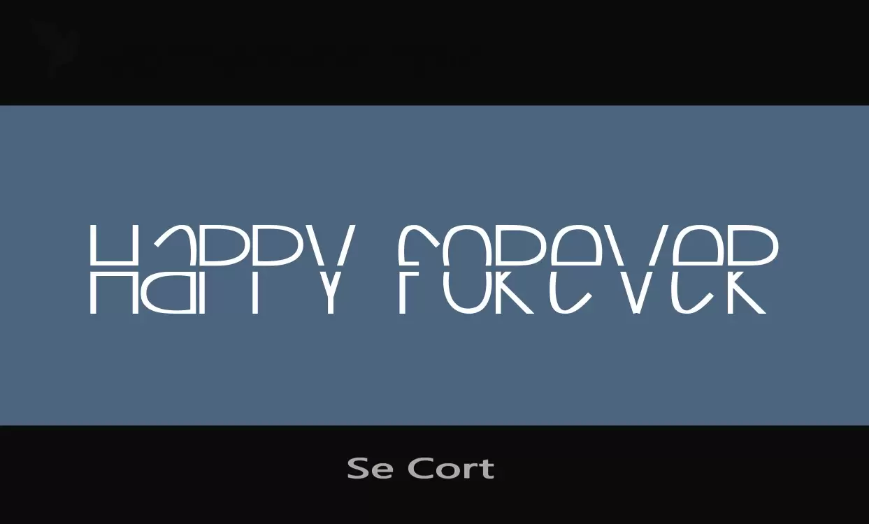 「Se-Cort」字体效果图