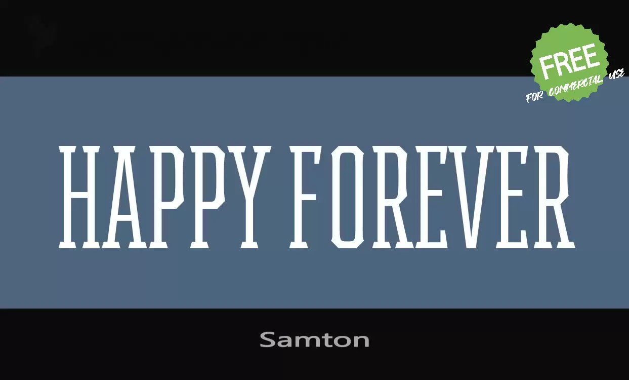 「Samton」字体效果图