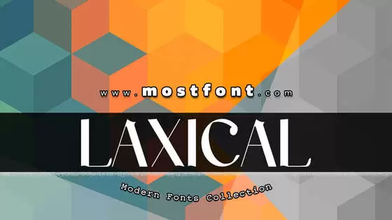 Typographic Design of Laxical