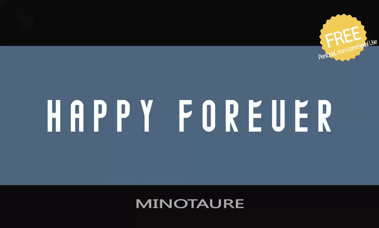「MINOTAURE」字体效果图