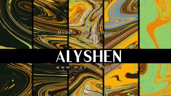 「ALYSHEN」字体排版图片