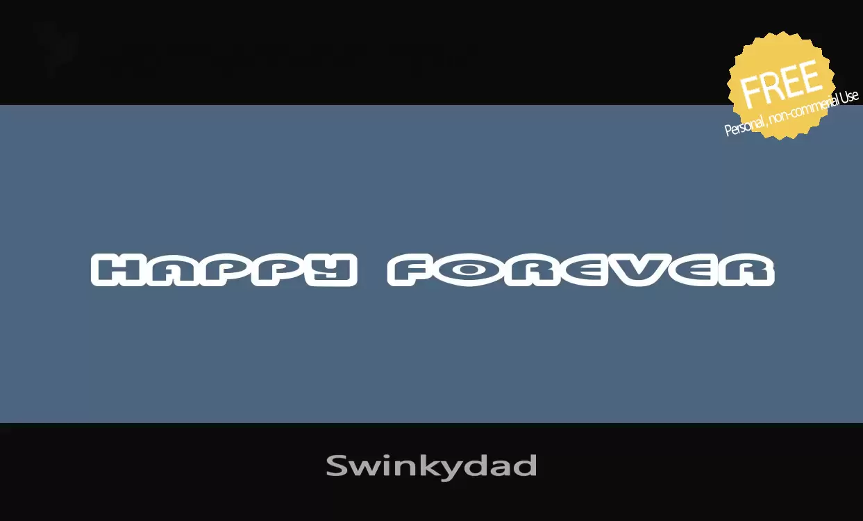 Font Sample of Swinkydad