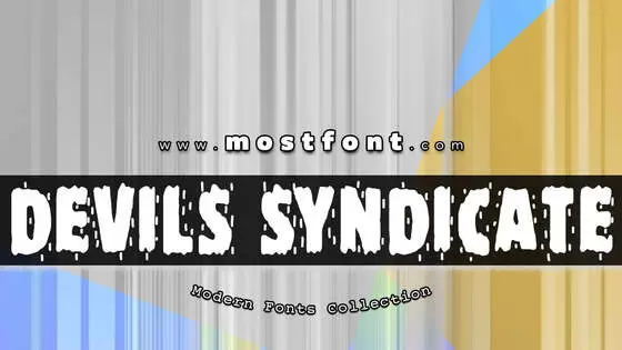 「Devils-Syndicate」字体排版样式