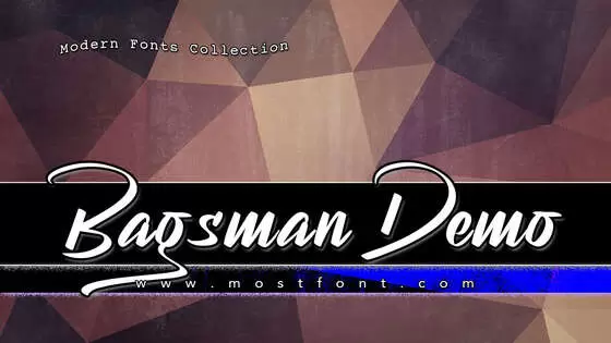 Typographic Design of Bagsman-Demo