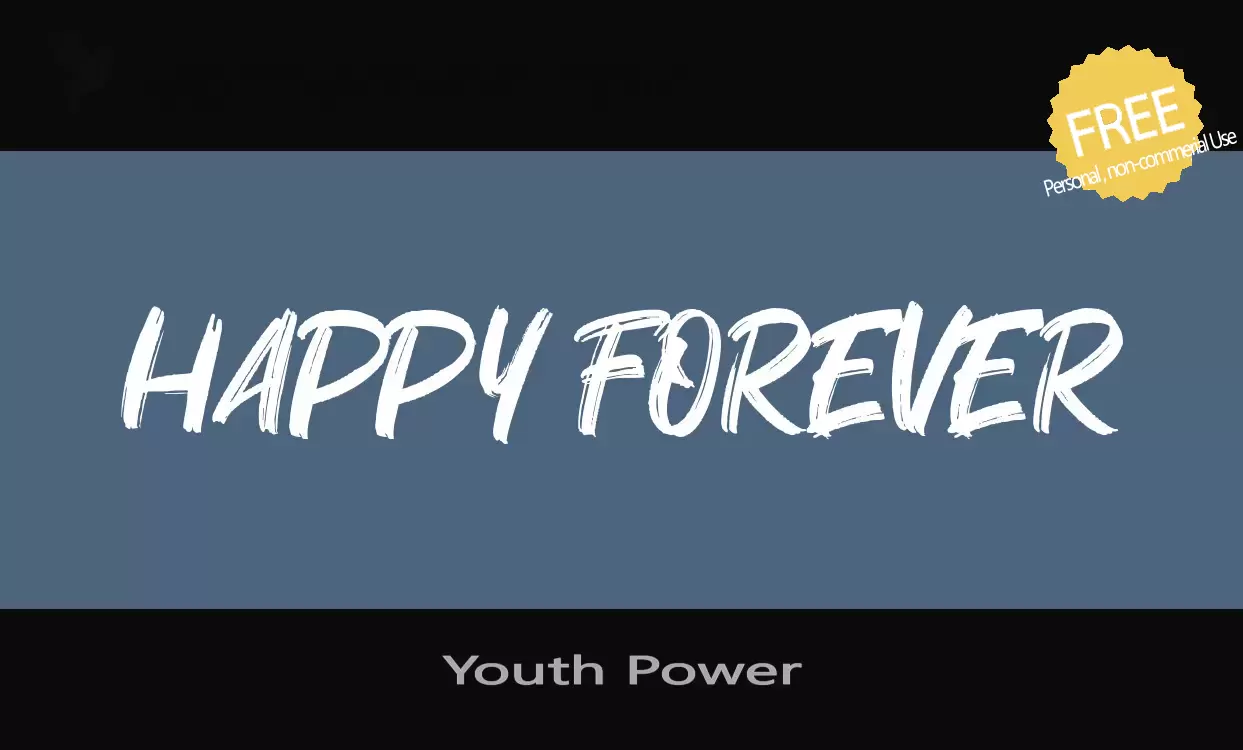 「Youth-Power」字体效果图