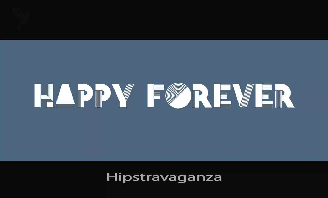 「Hipstravaganza」字体效果图