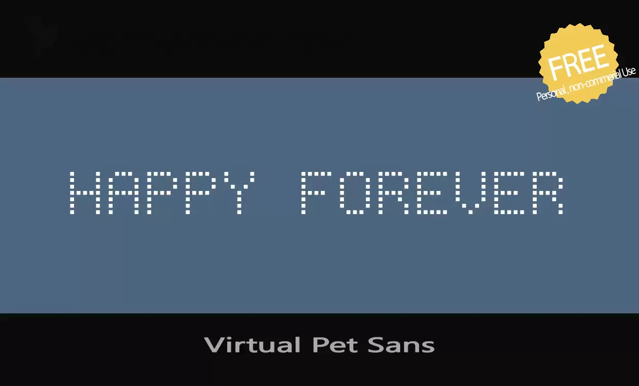 「Virtual-Pet-Sans」字体效果图