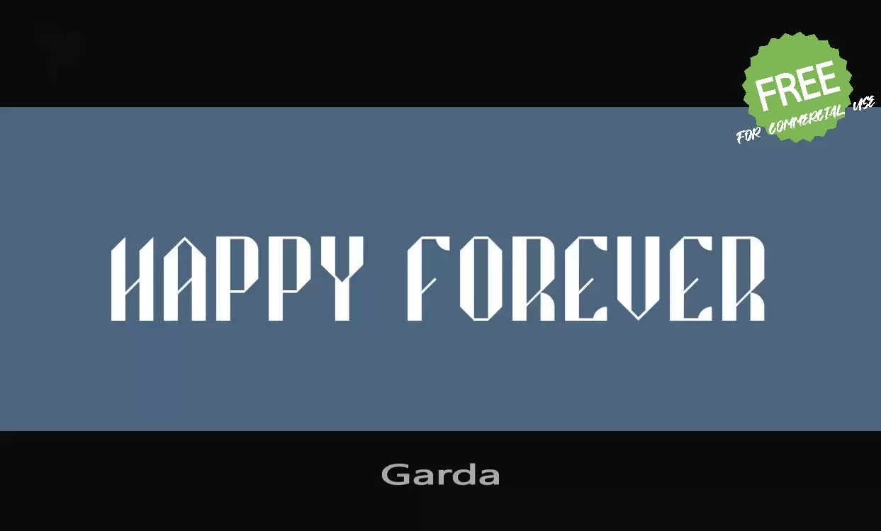 「Garda」字体效果图