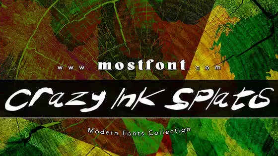 Typographic Design of Crazy-Ink-Splats