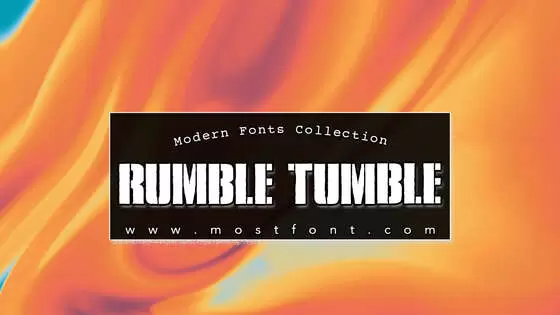 Typographic Design of Rumble-Tumble