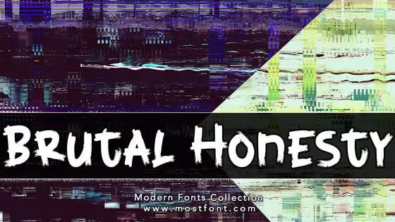 Typographic Design of Brutal-Honesty