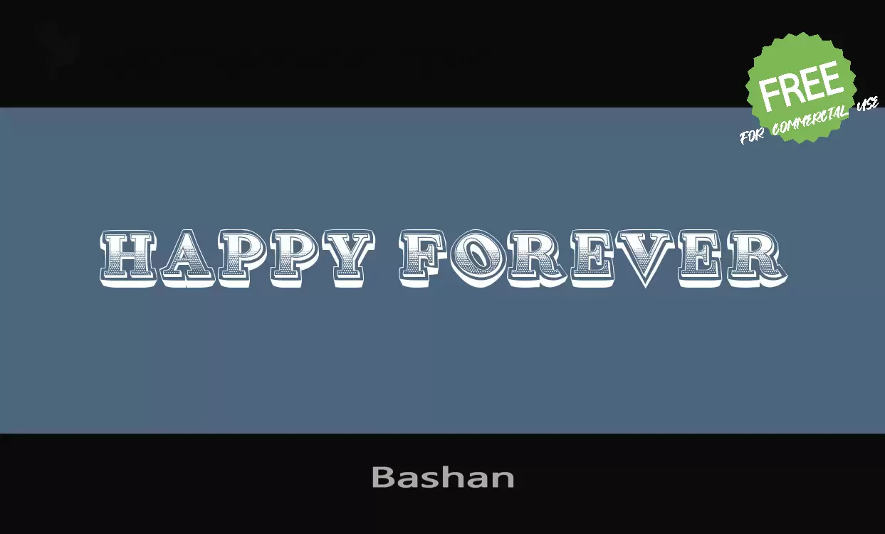 「Bashan」字体效果图
