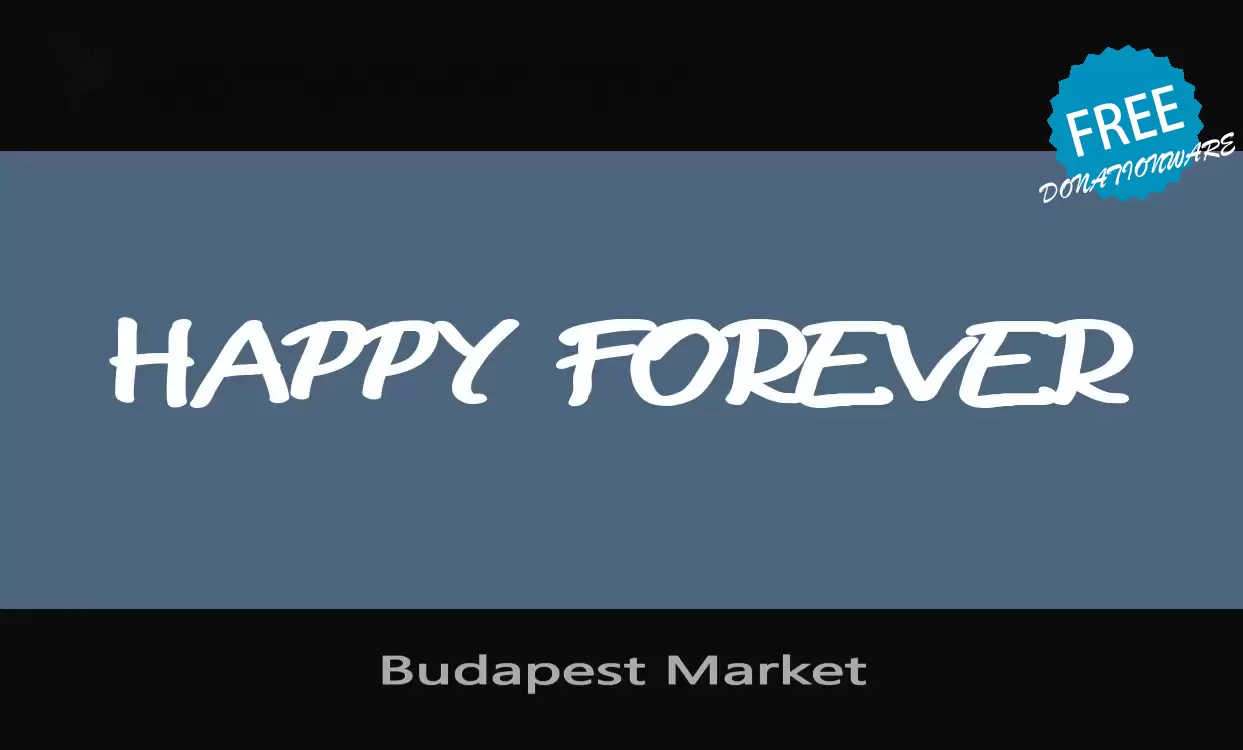 Font Sample of Budapest-Market