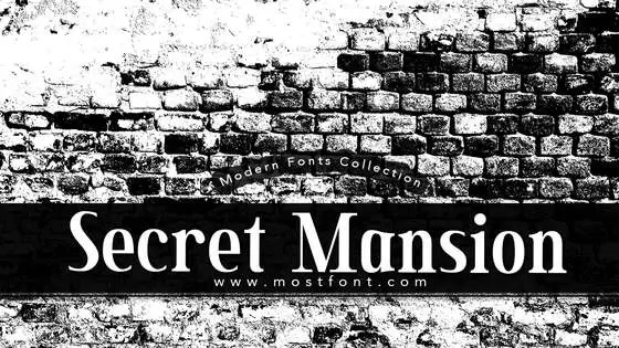 Typographic Design of Secret-Mansion