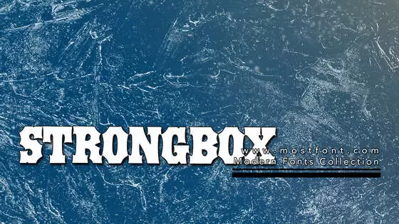 「STRONGBOX」字体排版图片