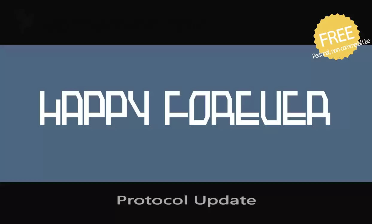 Font Sample of Protocol-Update