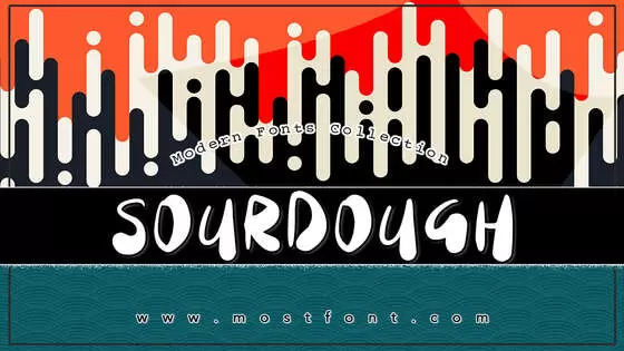 「Sourdough」字体排版图片