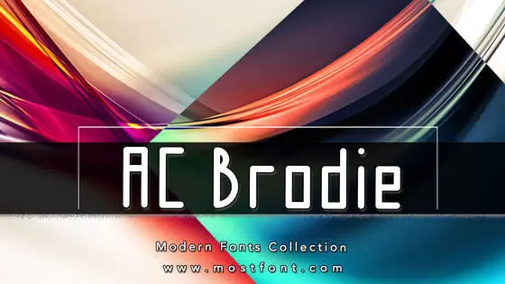 Typographic Design of AC-Brodie