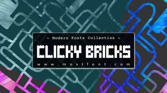 「Clicky-Bricks」字体排版图片