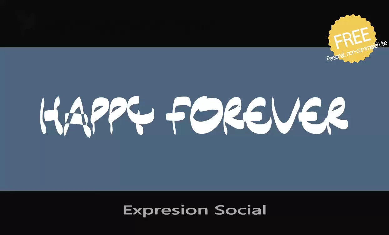 Font Sample of Expresion-Social