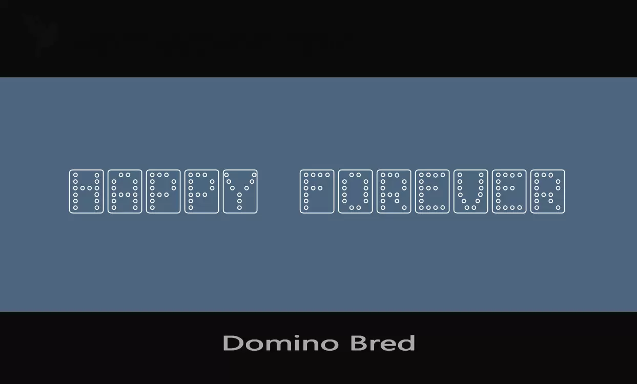 Font Sample of Domino-Bred