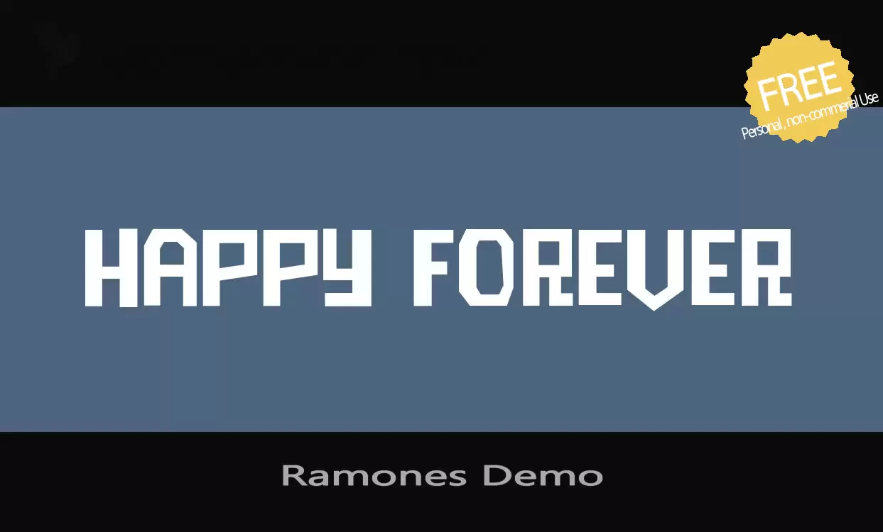 Font Sample of Ramones-Demo
