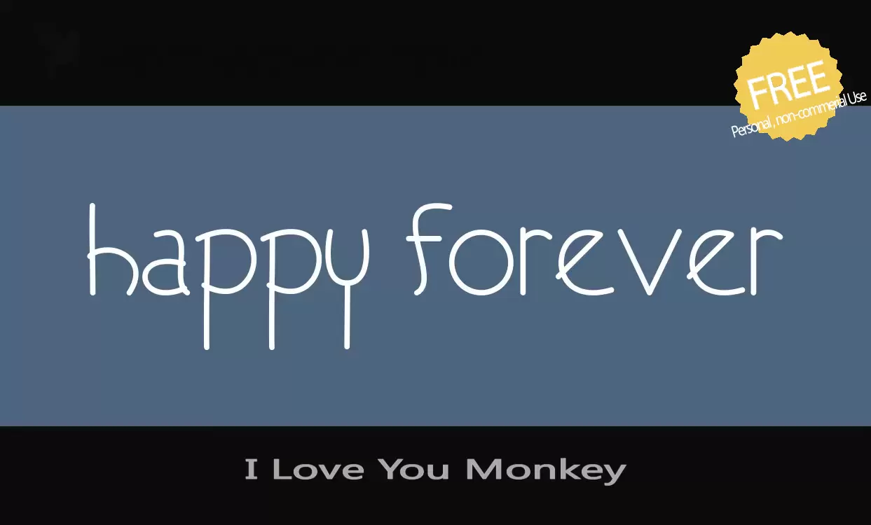 Sample of I-Love-You-Monkey