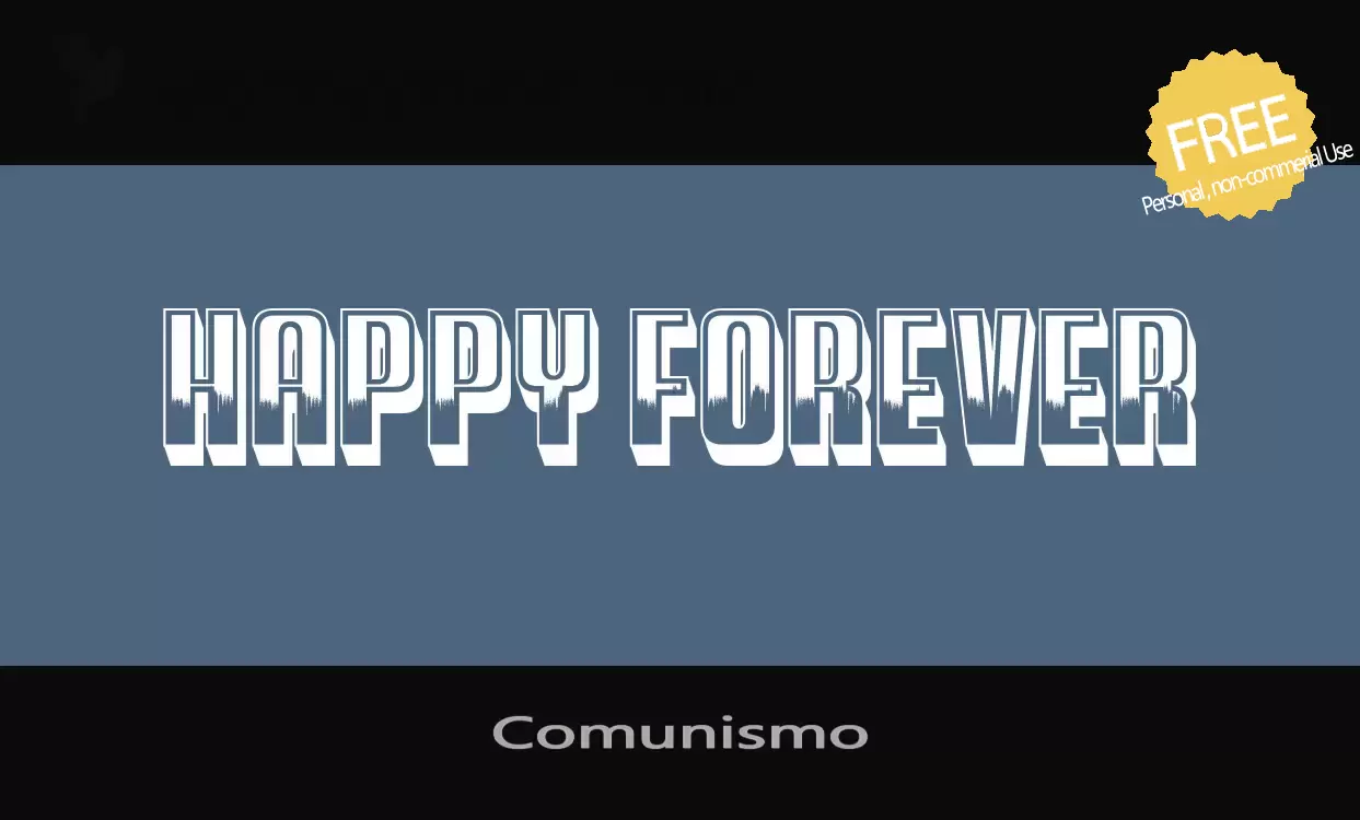 Font Sample of Comunismo