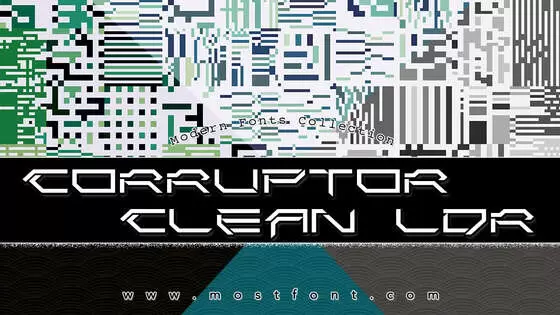 「Corruptor-Clean-LDR」字体排版图片