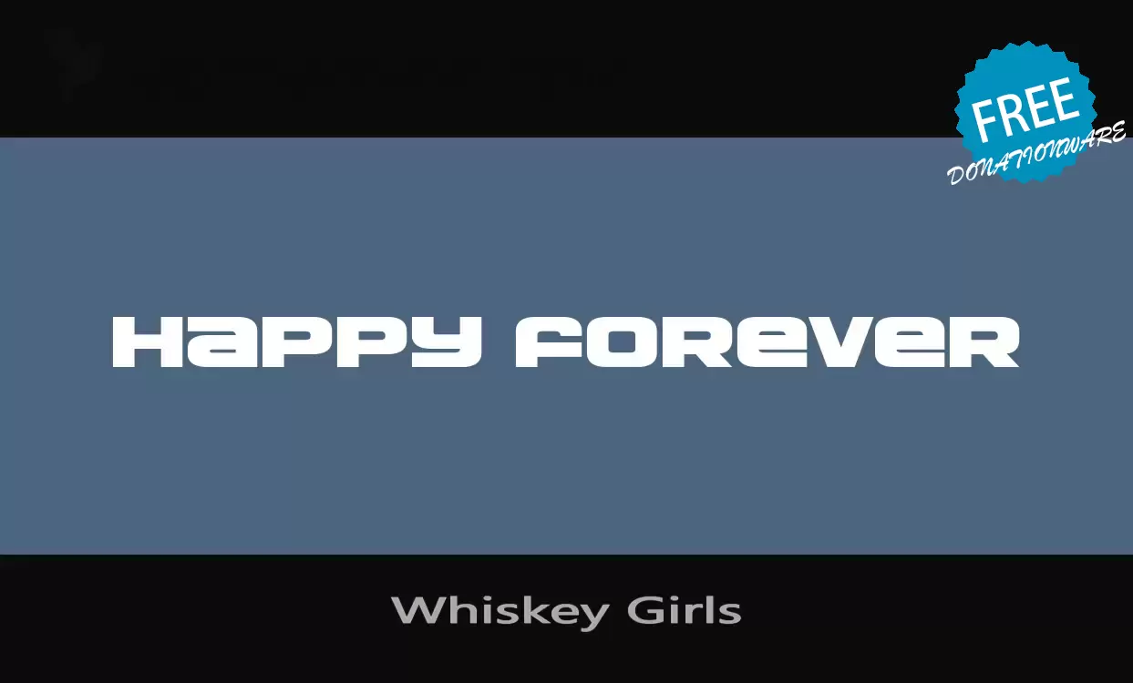 「Whiskey-Girls」字体效果图