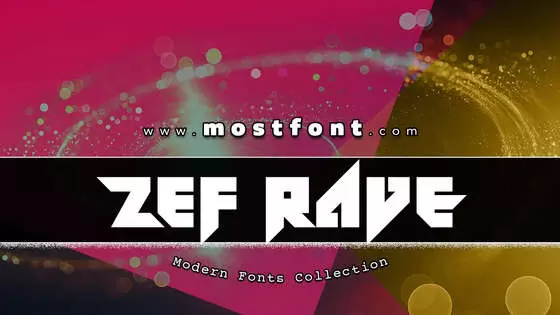 「ZeF-RAVE」字体排版样式