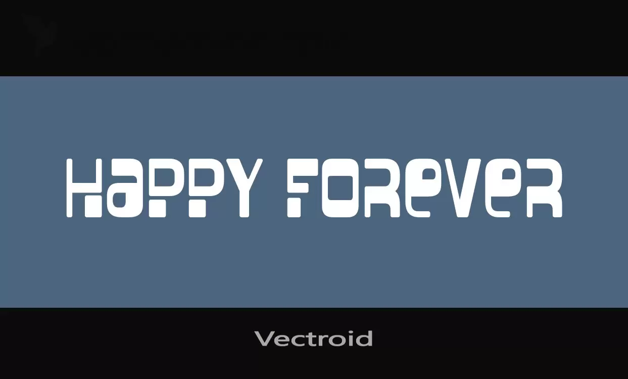 「Vectroid」字体效果图