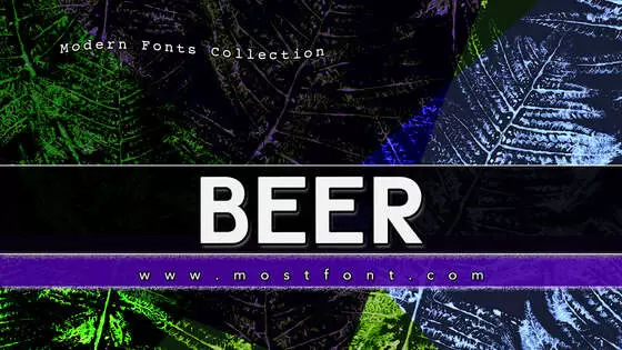 Typographic Design of Beer