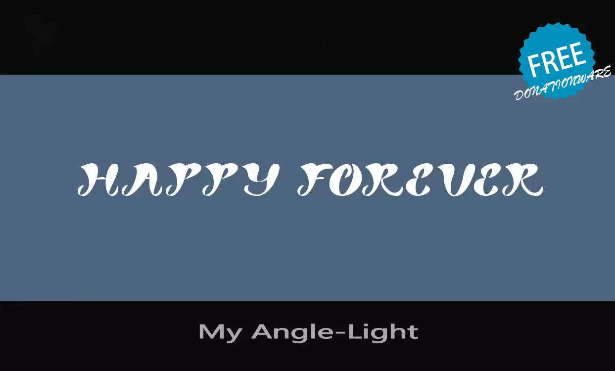 「My-Angle-Light」字体效果图