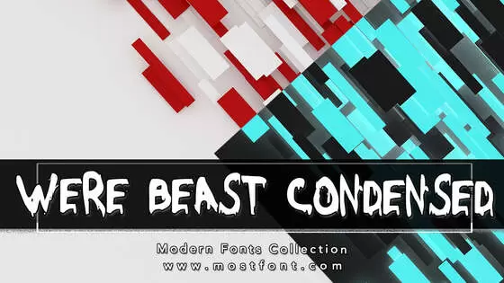 「Were-Beast-Condensed」字体排版样式