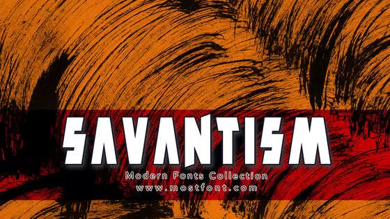 Typographic Design of Savantism