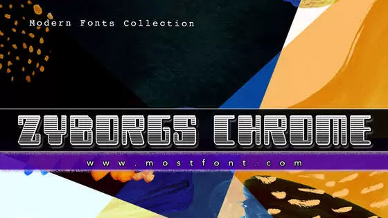 Typographic Design of Zyborgs-Chrome