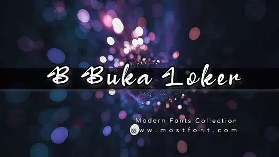 「B-Buka-Loker」字体排版图片