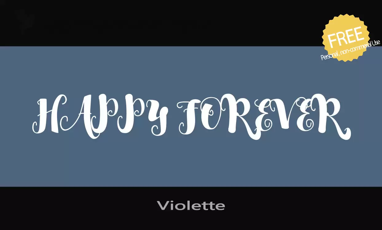 「Violette」字体效果图