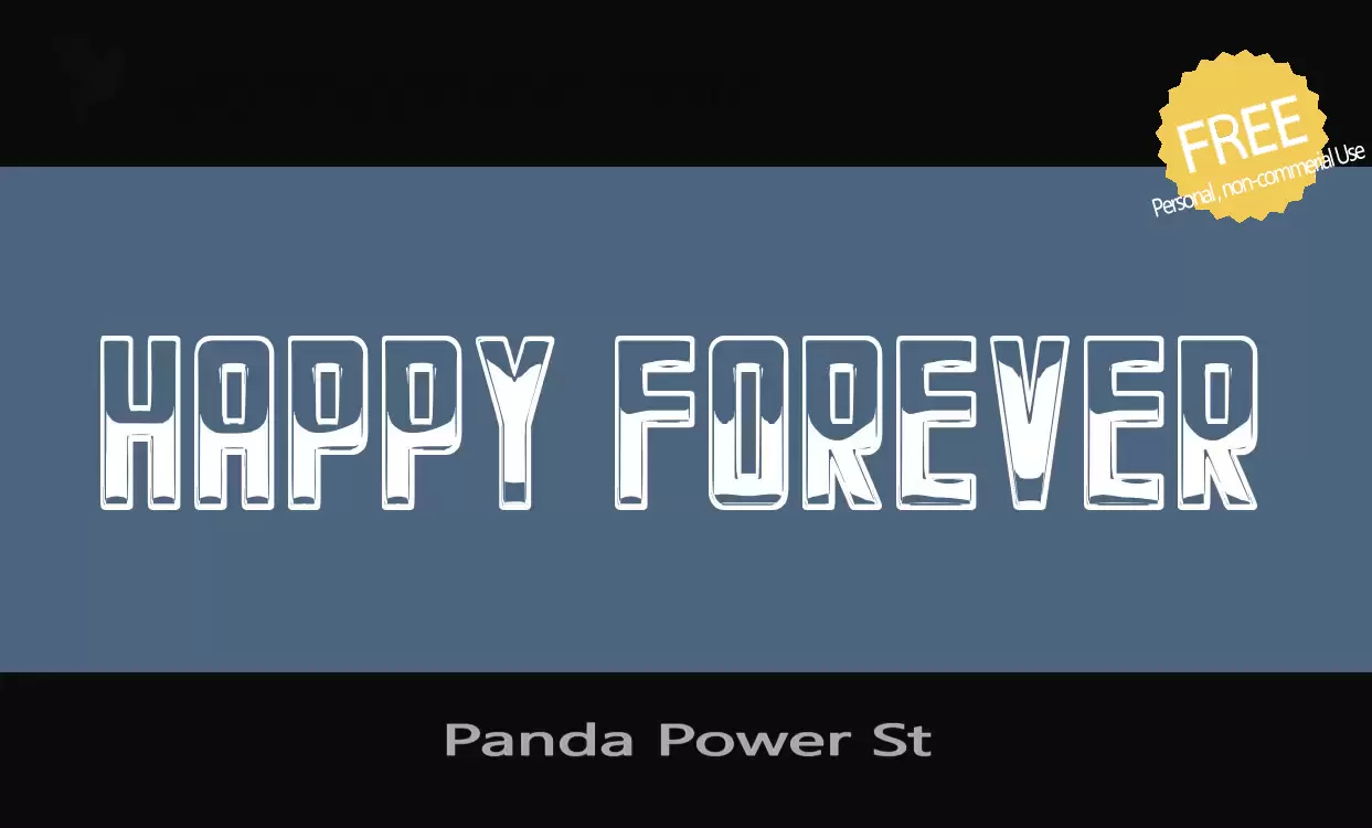 Font Sample of Panda-Power-St