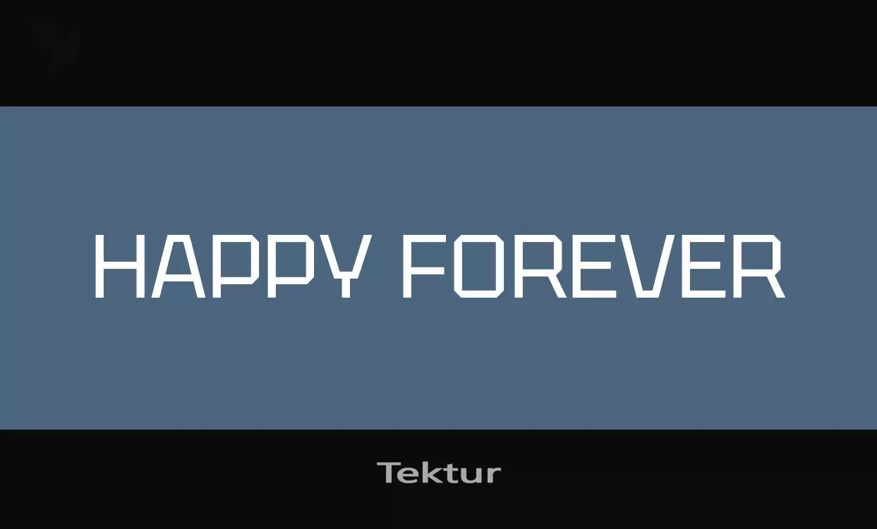 Font Sample of Tektur