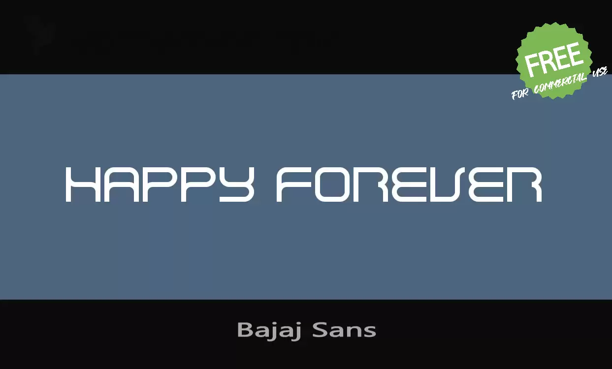 Font Sample of Bajaj-Sans