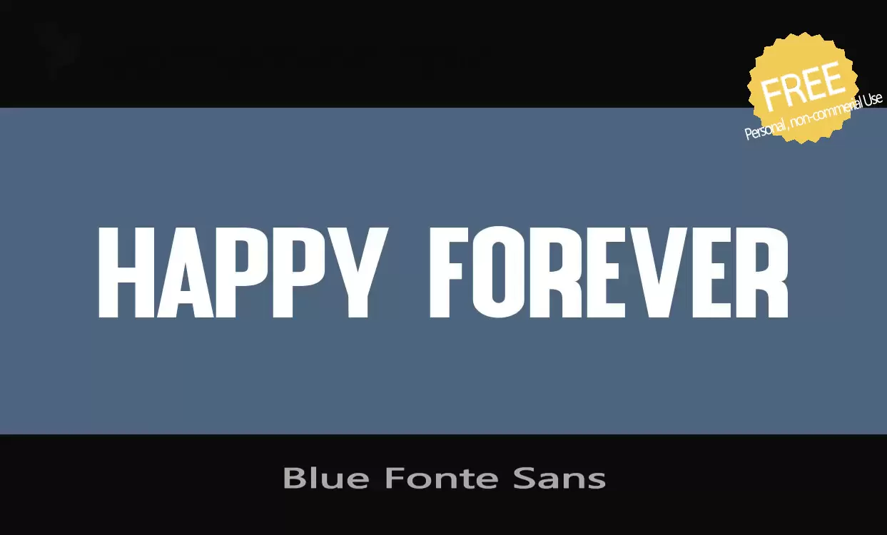 「Blue-Fonte-Sans」字体效果图
