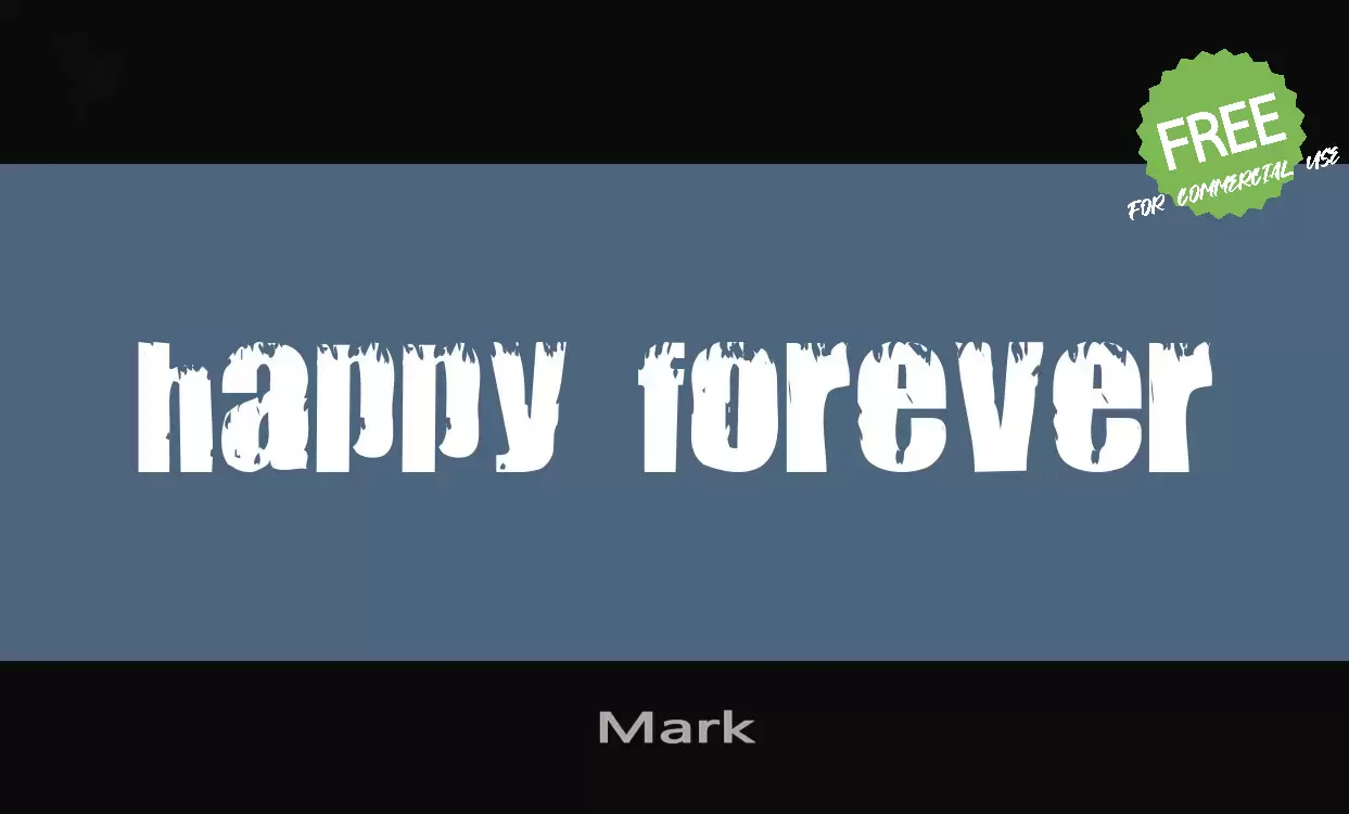 「Mark」字体效果图